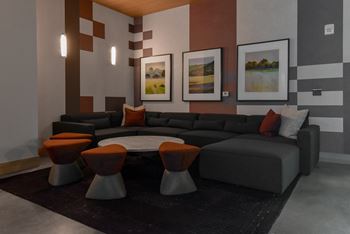 Multi-sport simulator at The Hallon luxury apartments in Hopkins, MN